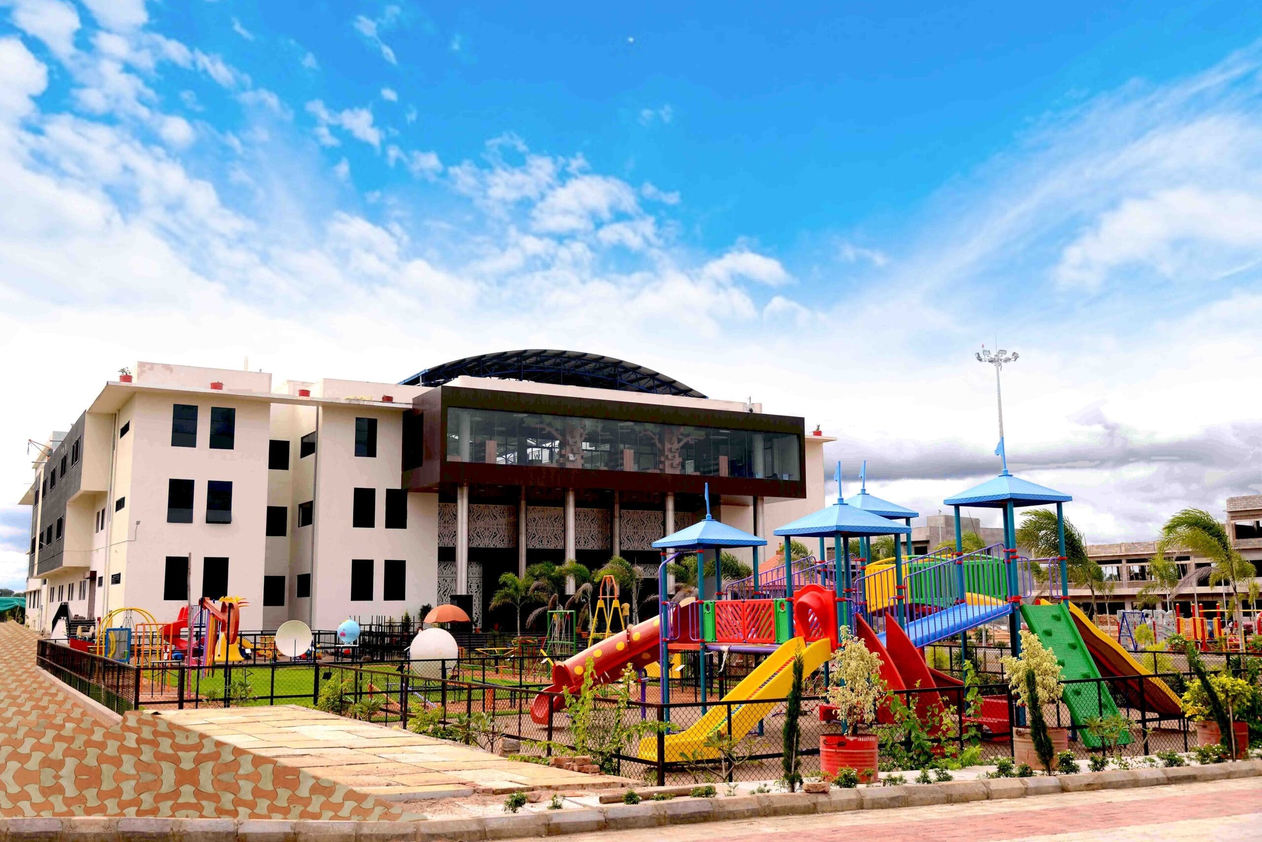 Playground sky at Sri Sharada International School, Koppal